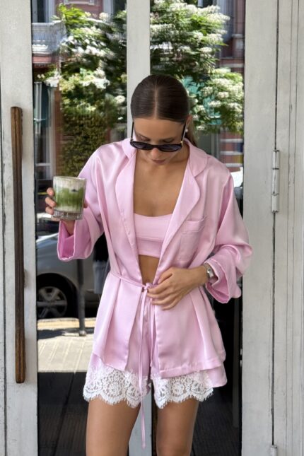 COMO SATIN SET рожевий